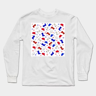 Fourth Of July Cowboy Long Sleeve T-Shirt